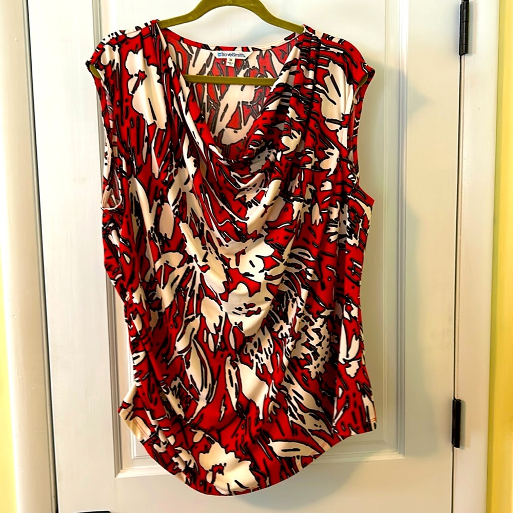 TravelSmith woman’s top with cowl neckline in size 3X